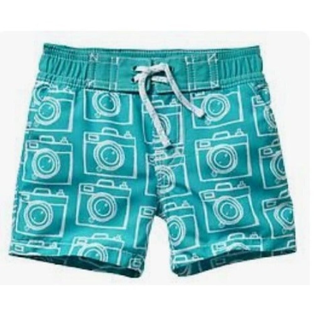 Baby Gap Camera Print Swim Shorts Trunks